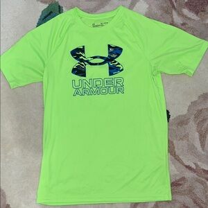 Under Armour Boys Bright Lime T-Shirt